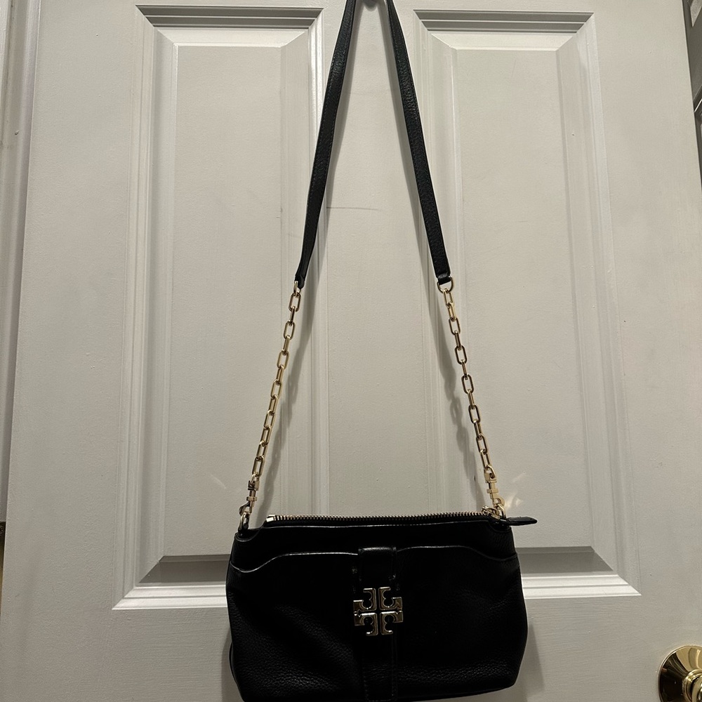 Tory Burch black/gold crossbody bag